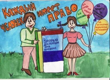 Плакат на тему права человека