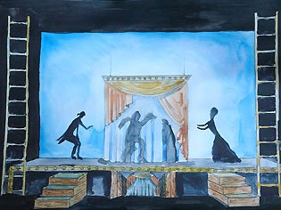 Театр раскраска для детей