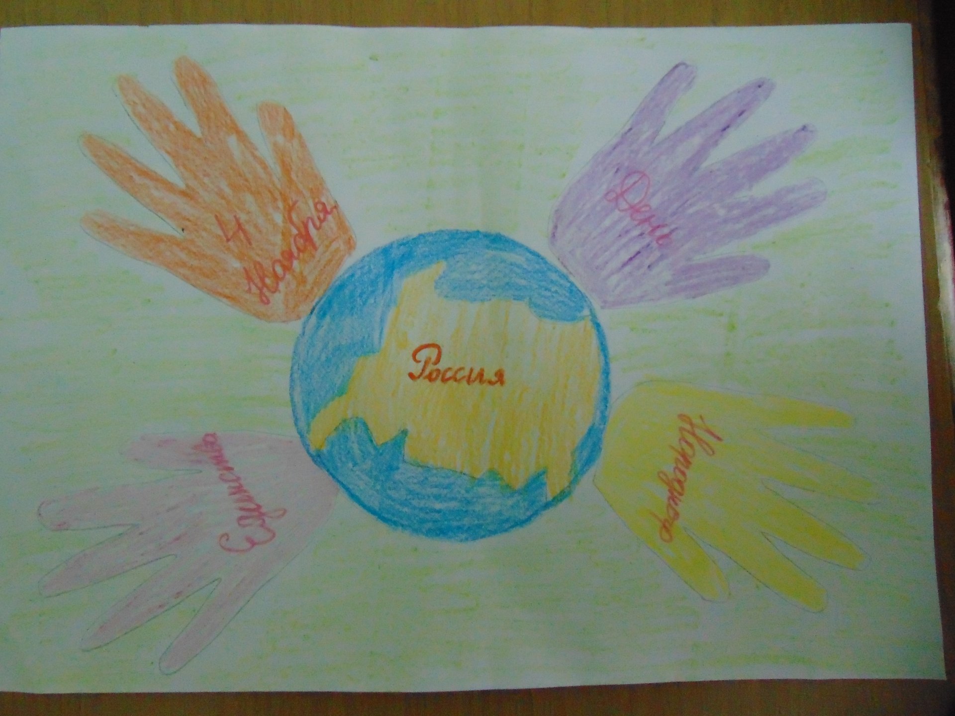 Детские рисунки ко Дню единства