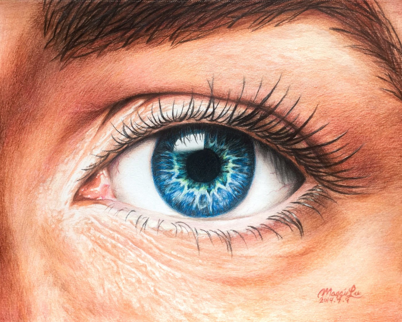 Красивые нарисованные глаза
