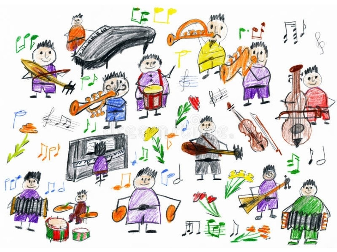 Детские рисунки оркестра