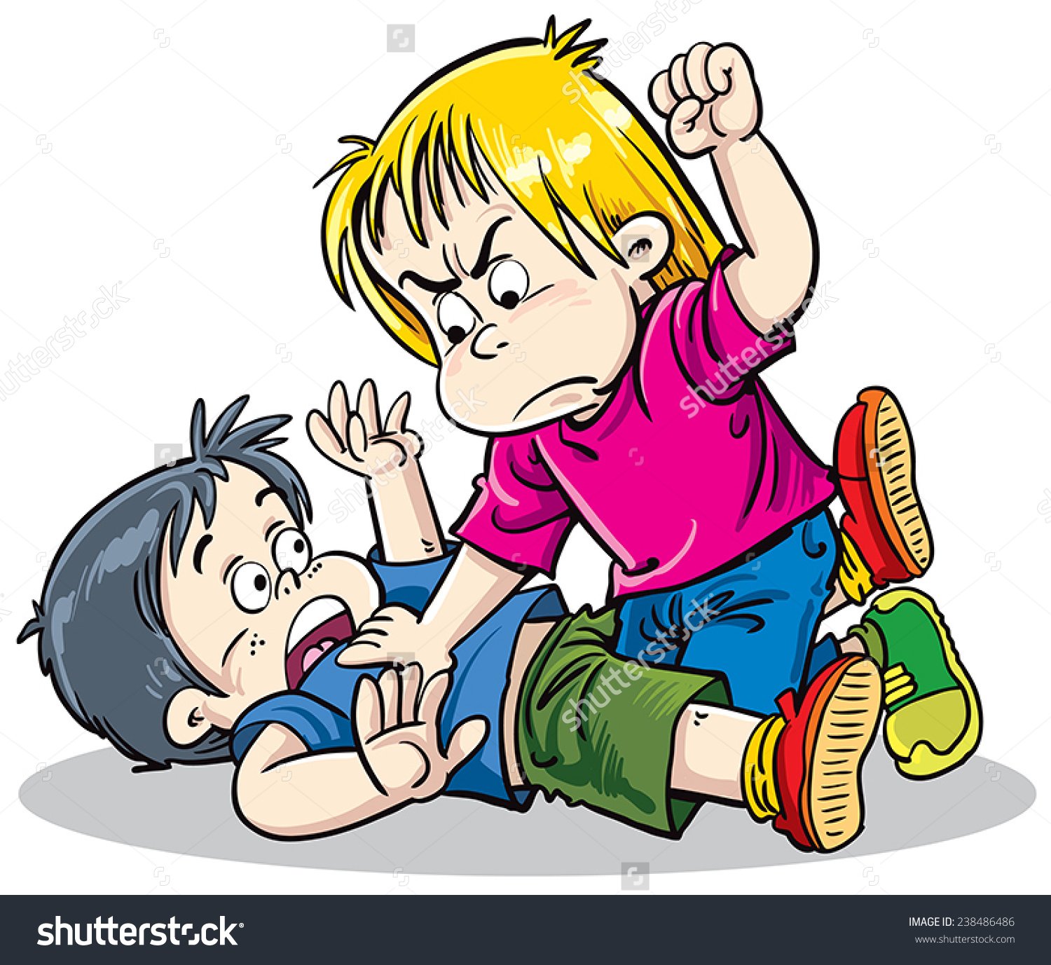 Детская агрессия иллюстрация