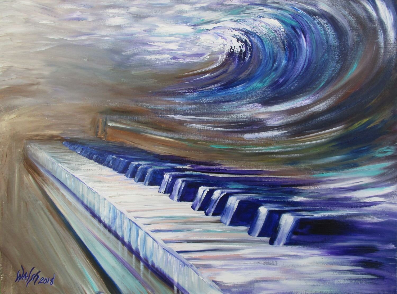 Пианино живопись