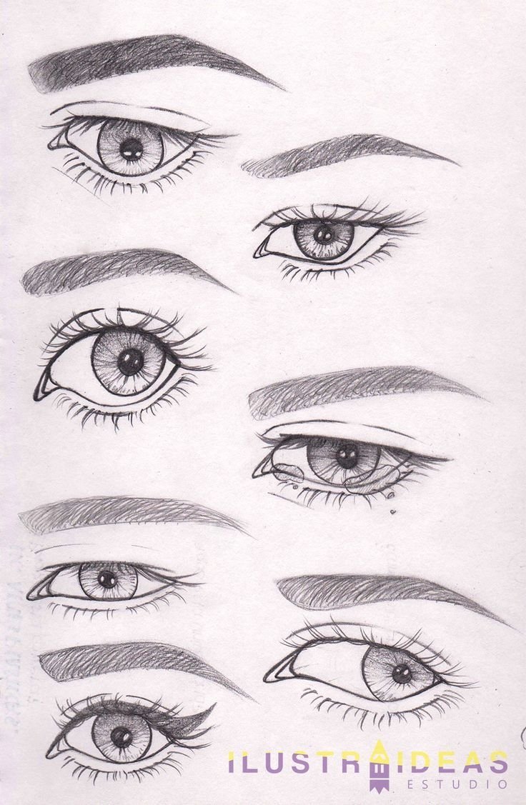 Рисование глаз для начинающих