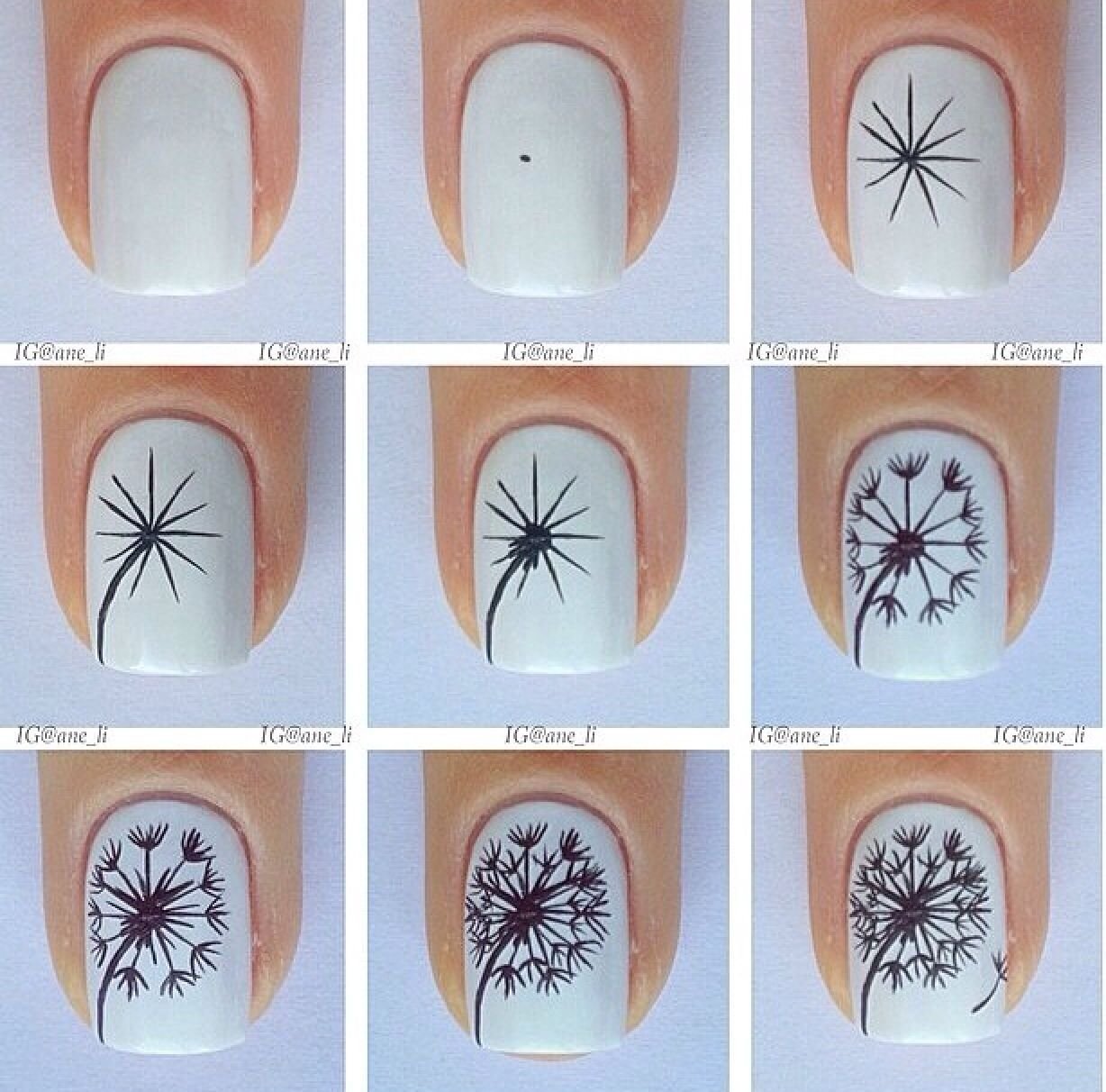 Простые рисунки на ногтях для начинающих