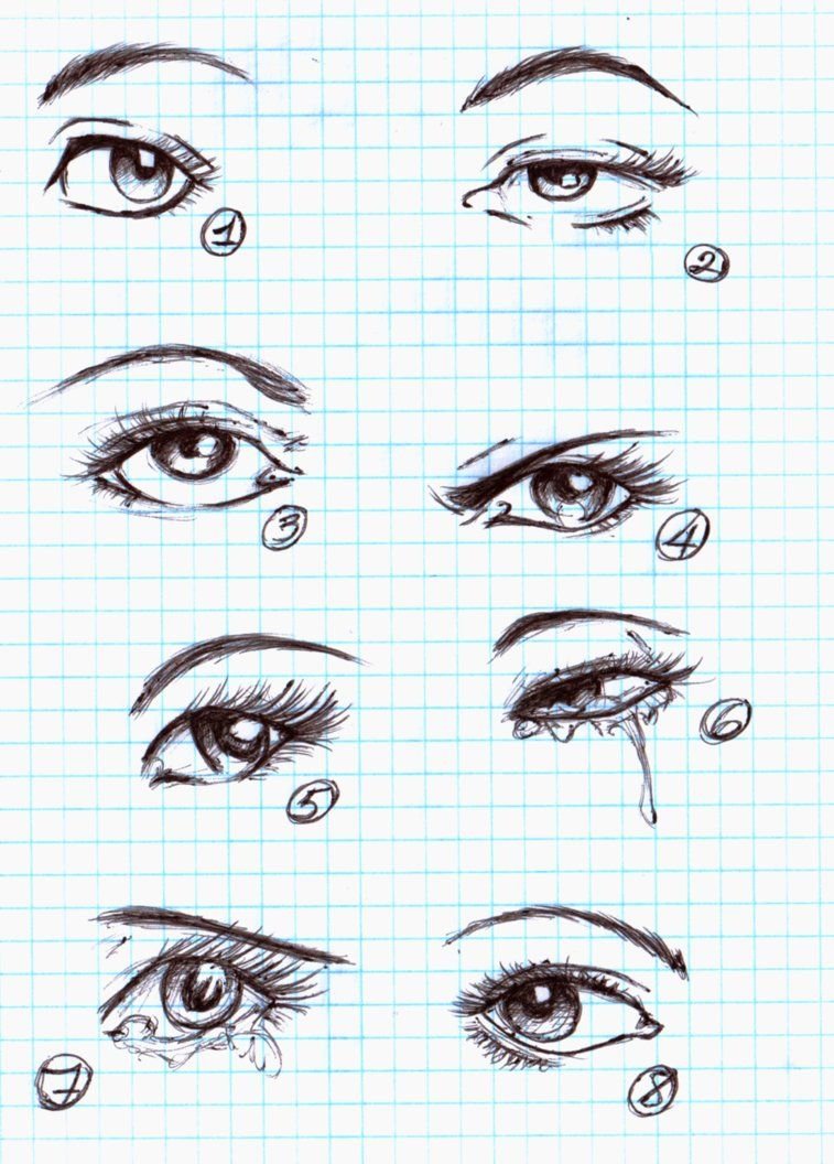 Глаза для рисования карандашом
