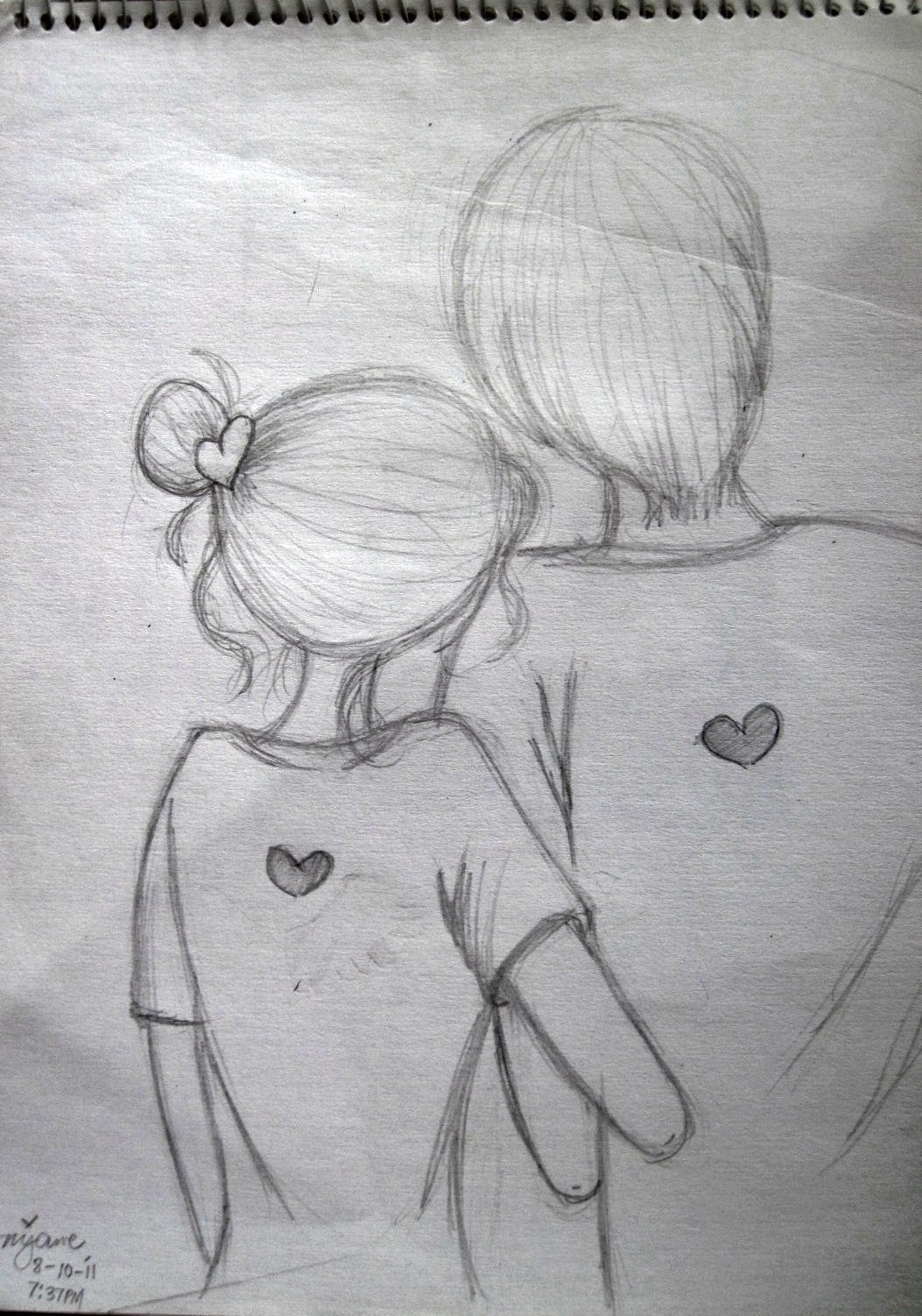 Рисунок карандашом про любовь и боль. Картинки про любовь нарисованные карандашом поэтапно