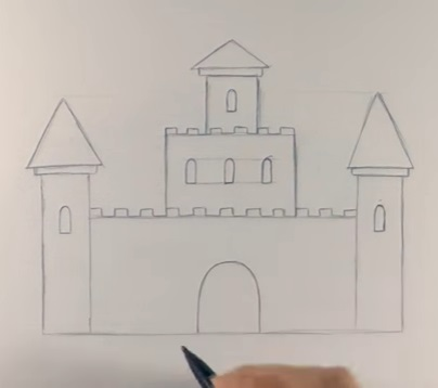 Раскраска замок