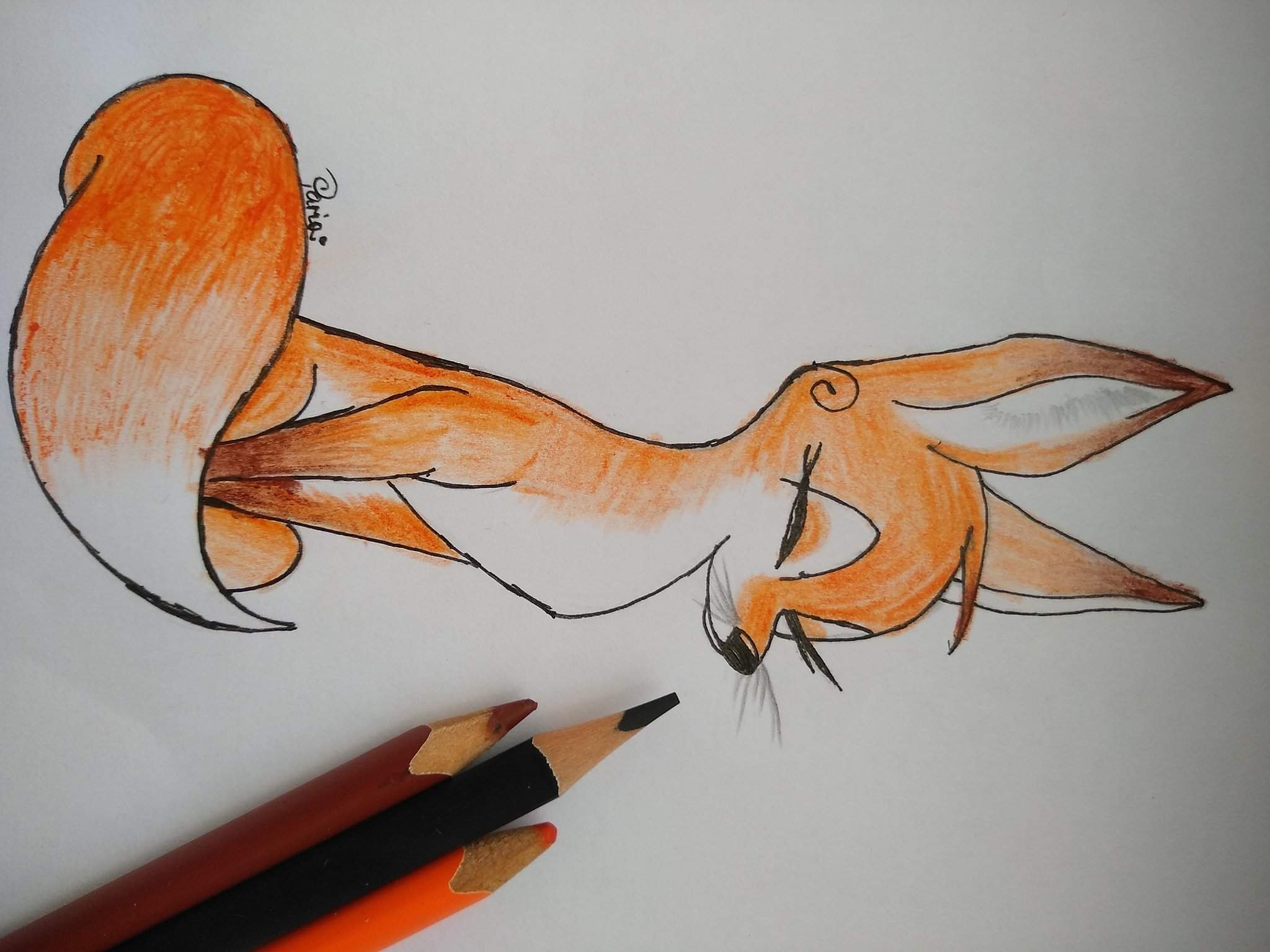 Как нарисовать красивую лису