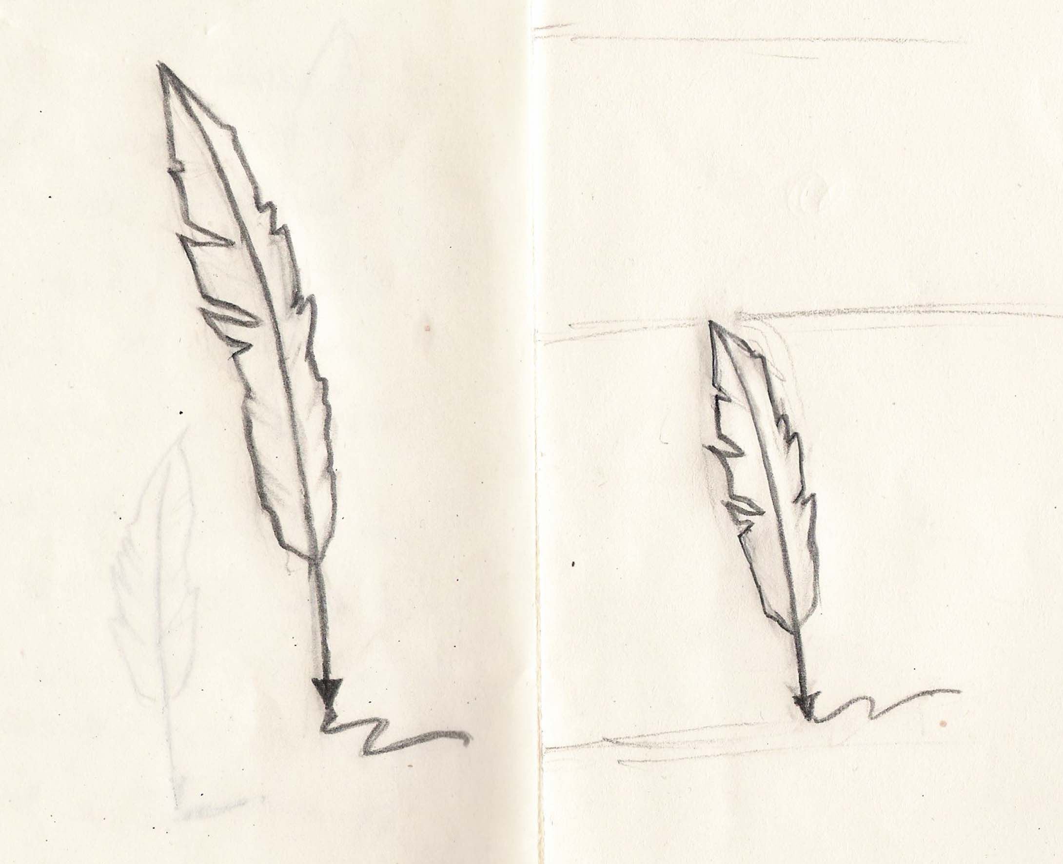 Рисунки перьевой ручкой легкие