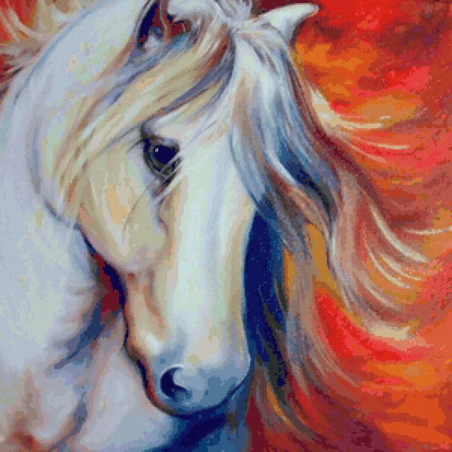 Картины лошадей красками