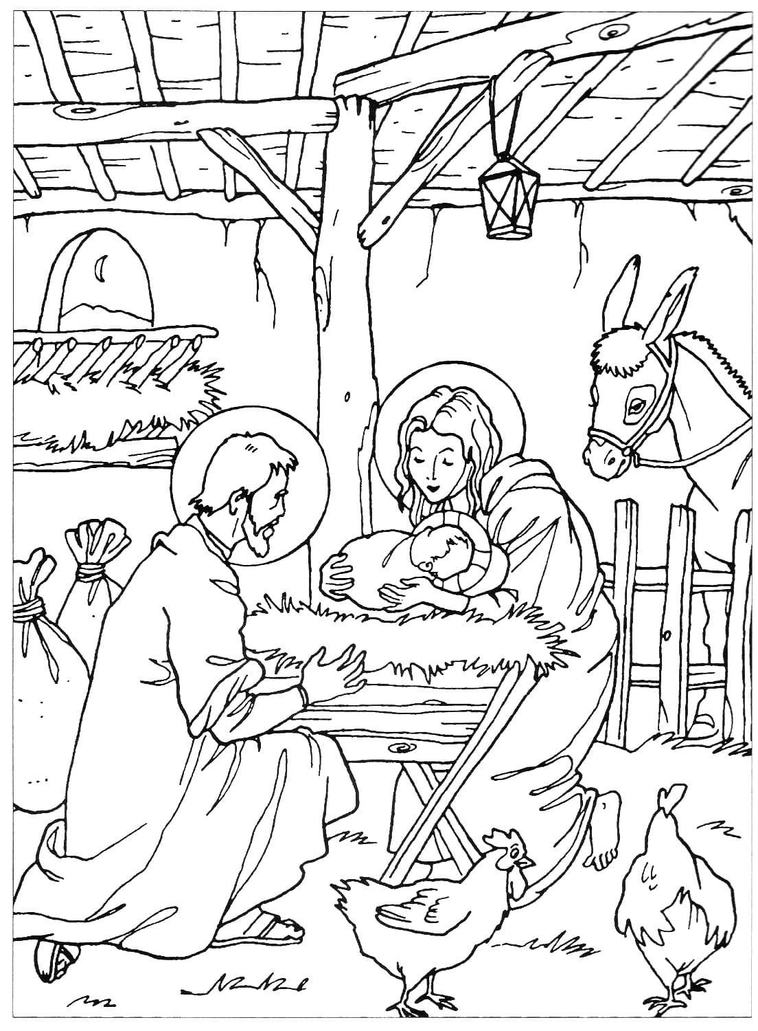 Рисунок на тему Рождество