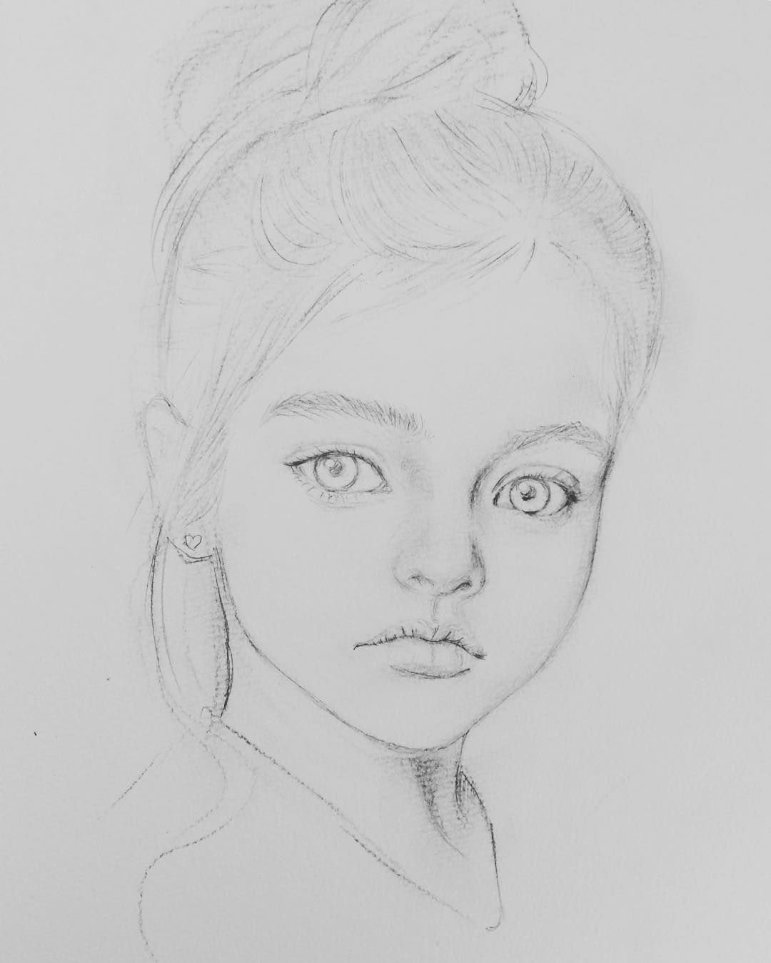 Рисунки карандашом для срисовки портреты