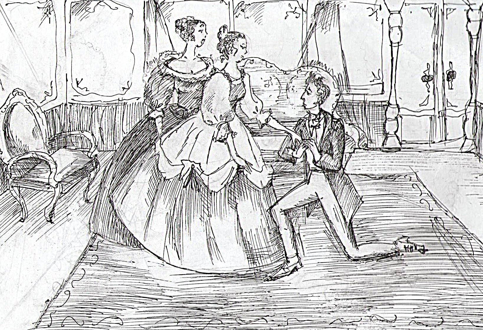 Иллюстрации произведения Гоголя Женитьба