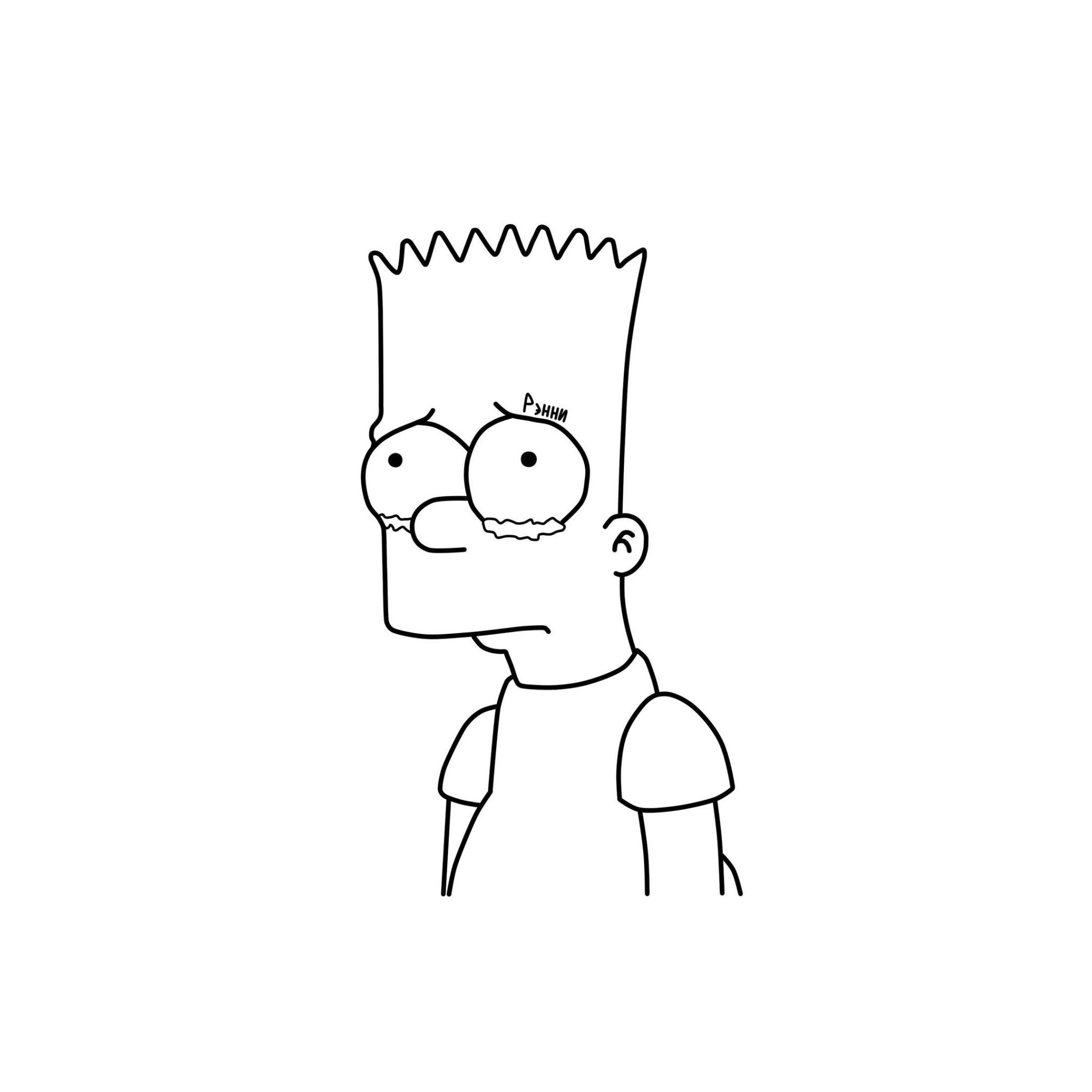Барт симпсон рисунок лёхки
