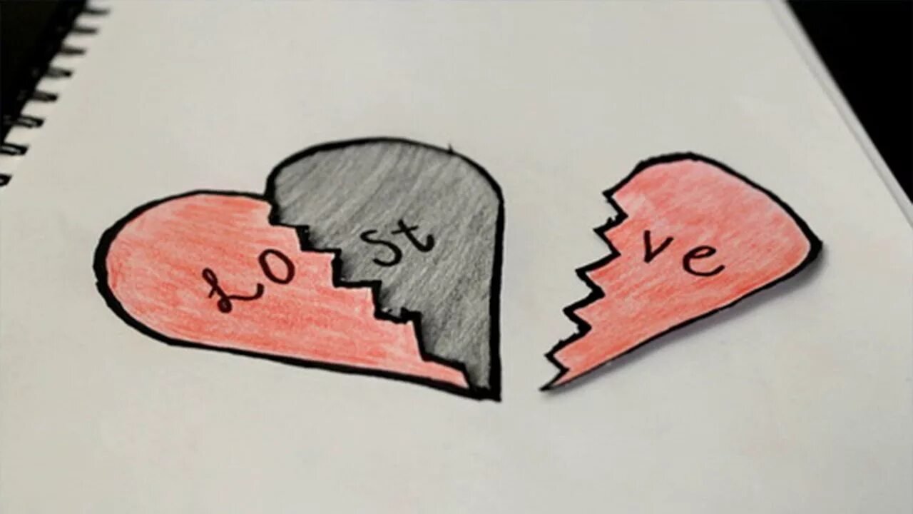 Рисунки карандашом простые для начинающих про любовь