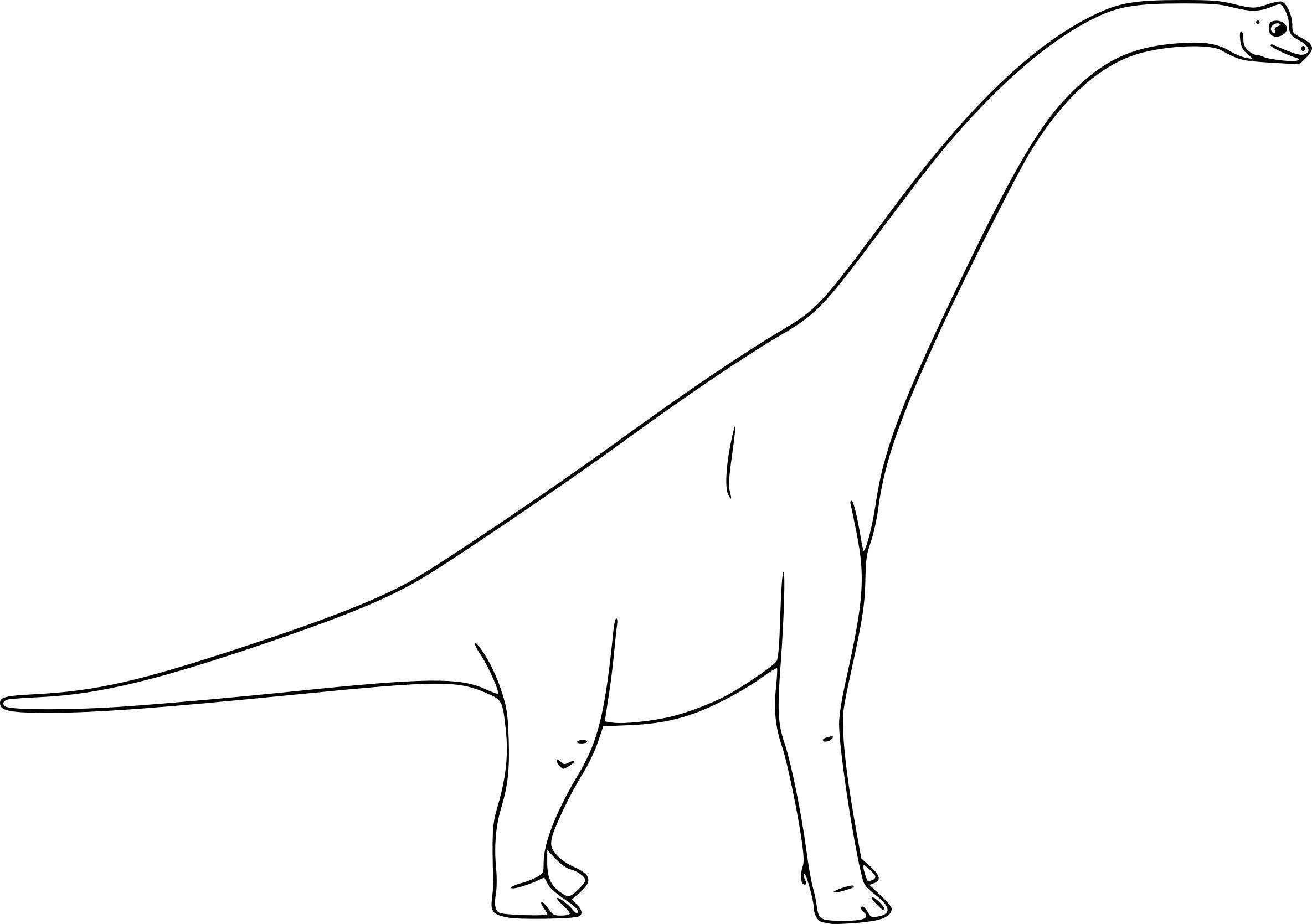 Раскраска динозавр Брахиозавр