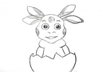 Лёгкие рисунки Лунтик