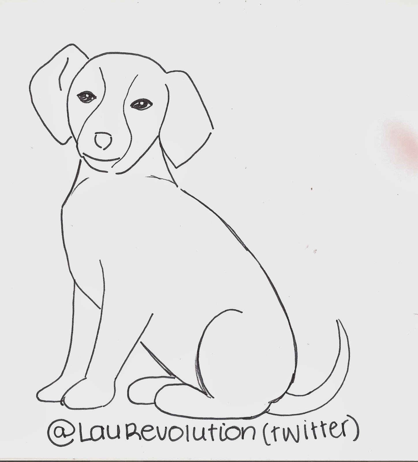 Рисунок собаки для срисовки карандашом лёгкие