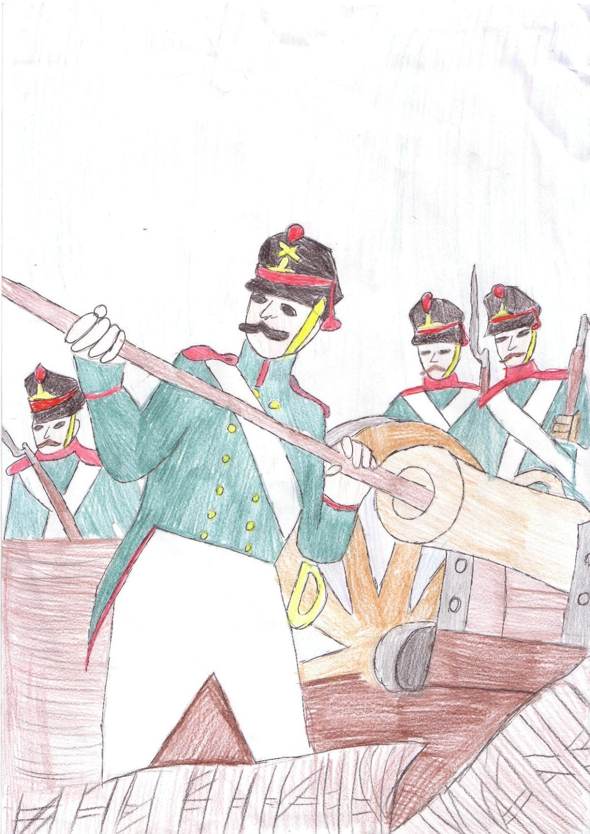 Рисунки Бородинской битвы