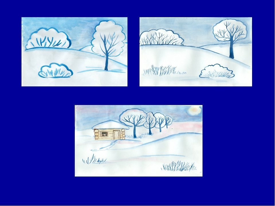 Рисуем 3 класс 3 четверть. Поэтапное рисование зима. Зимний пейзаж пошаговое рисование. Этапы рисования зимнего пейзажа. Этапы рисования пейзажа для детей.