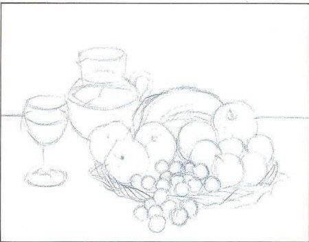 Эскиз натюрморта 6 класс