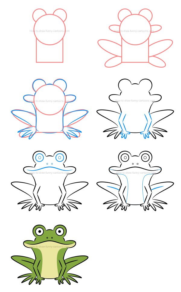 Как легко нарисовать лягушку ребенку
