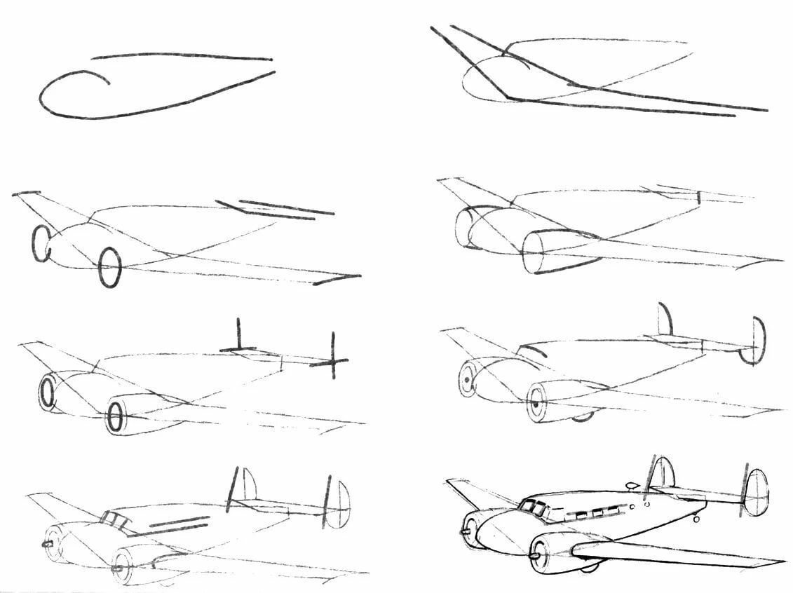 Самолет карандашом легко. Самолёт рисунок карандашом. Поэтапное рисование самолета. Пошаговые рисунки карандашом. Военные рисунки карандашом.