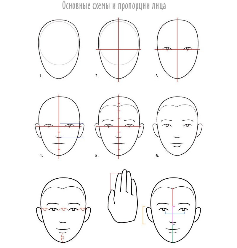 Как просто рисовать лицо