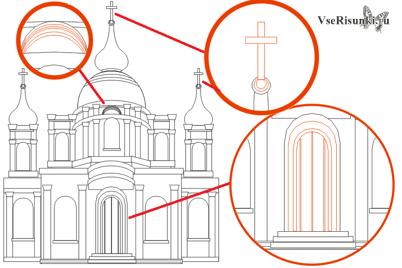 Церковь поэтапно. Храм рисунок. Храм рисунок карандашом для детей. Церковь рисунок поэтапно. Православный храм рисунок карандашом.