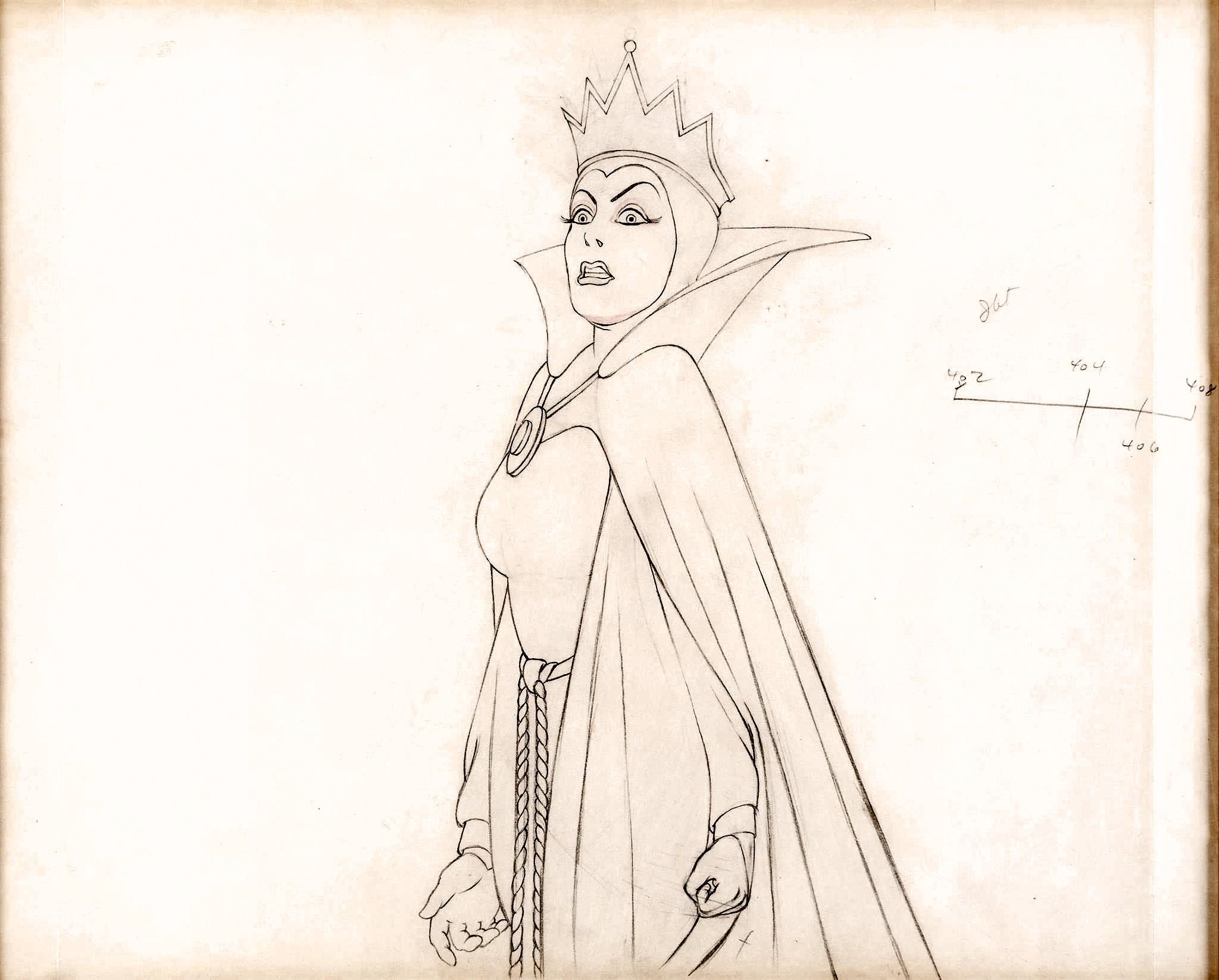 Рисунок Снежная Королева для срисовки а5