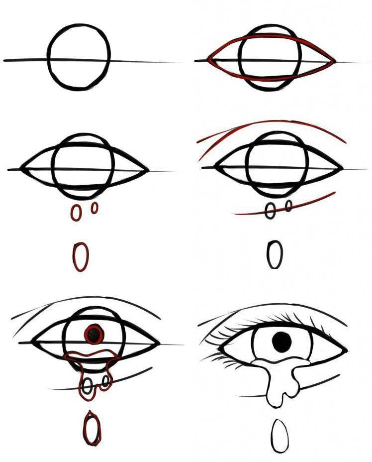 Как нарисовать глаза легко и просто