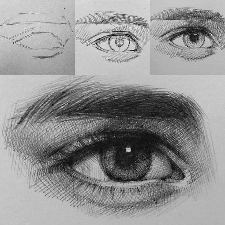 Уроки рисования карандашом глаза