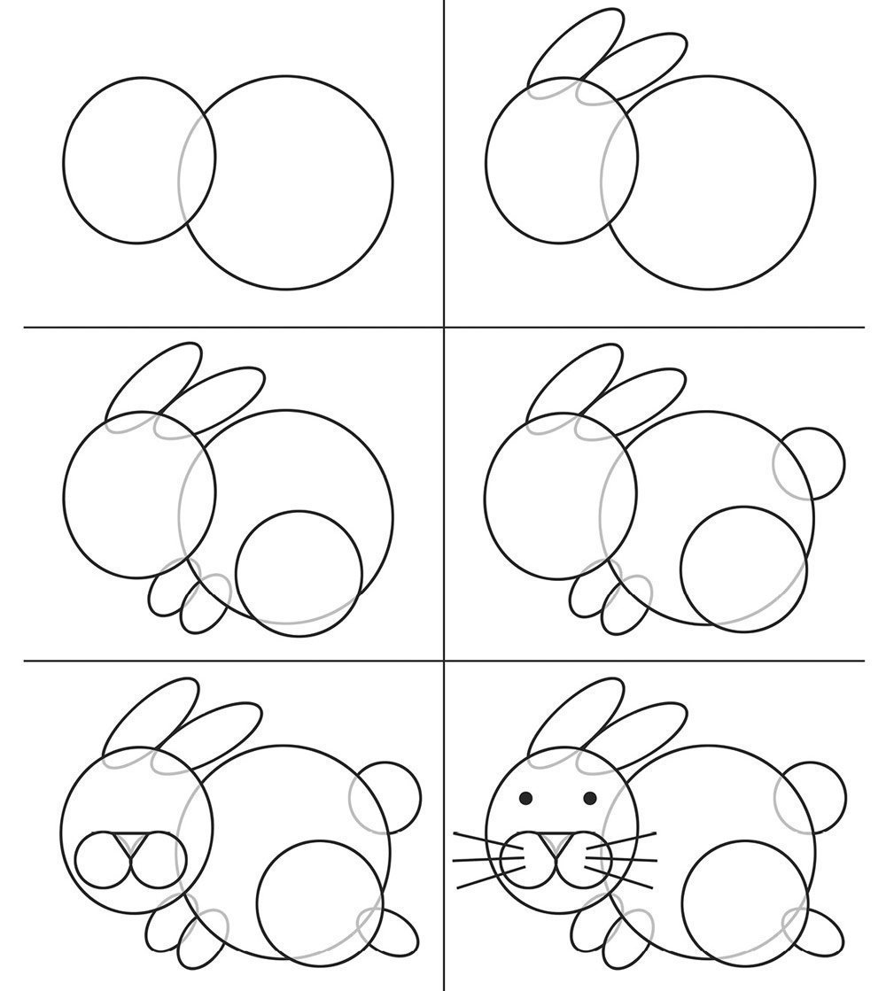 Этапы рисования для дошкольников