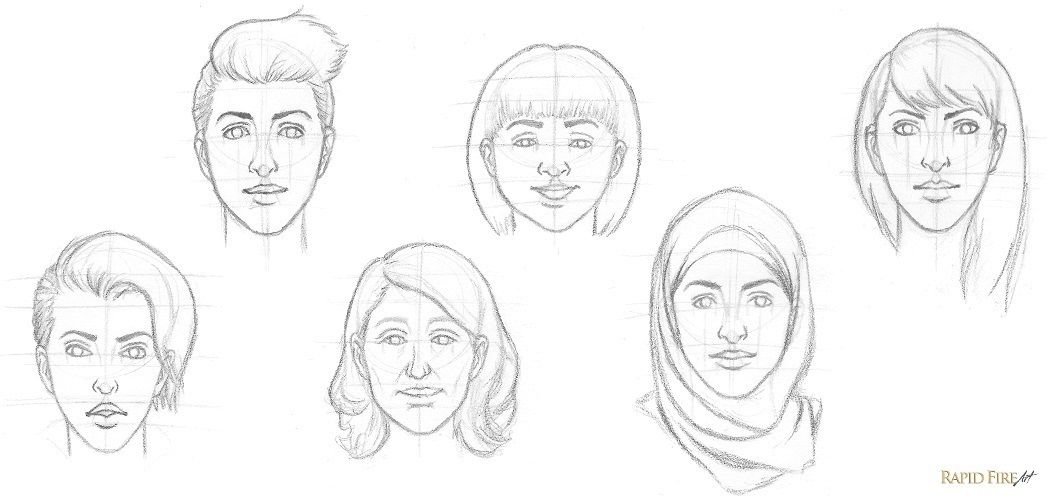 Как научиться рисовать портреты карандашом для начинающих поэтапно с нуля фото