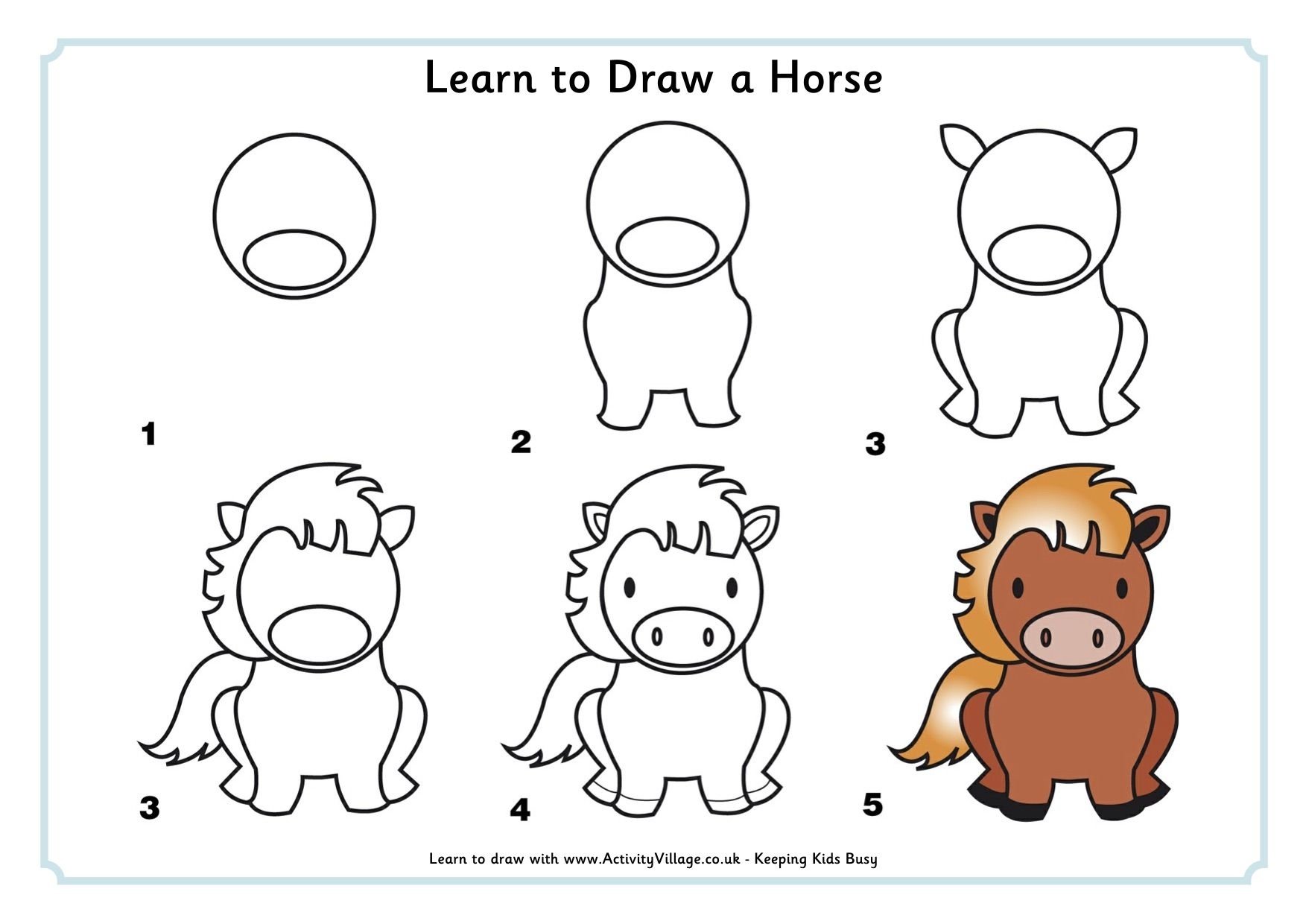 Простые схемы рисования животных