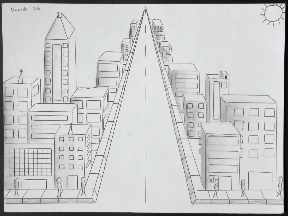 Рисунок на тему современный город
