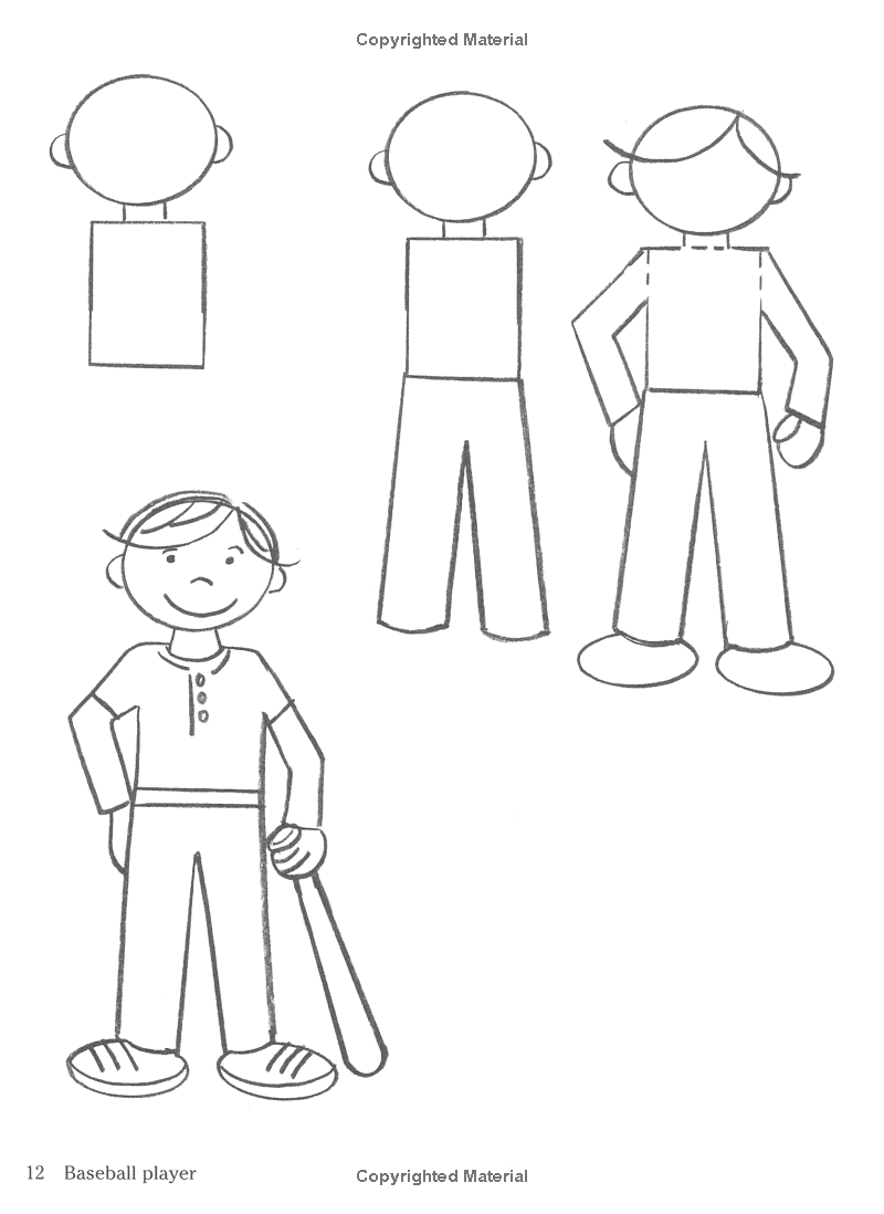 Схема рисования человека в старшей группе