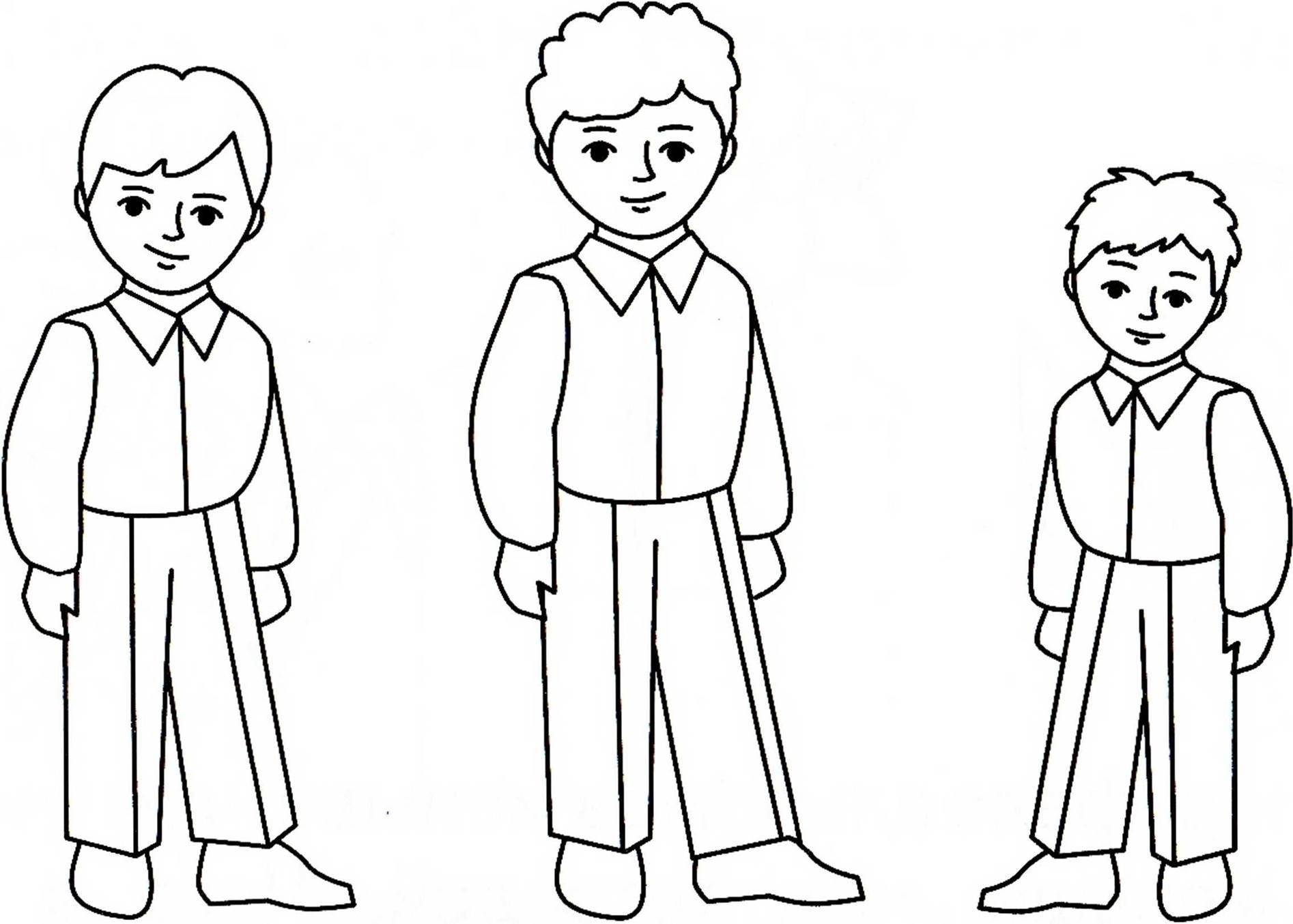Рисунок форма мальчиков карандашом для детей