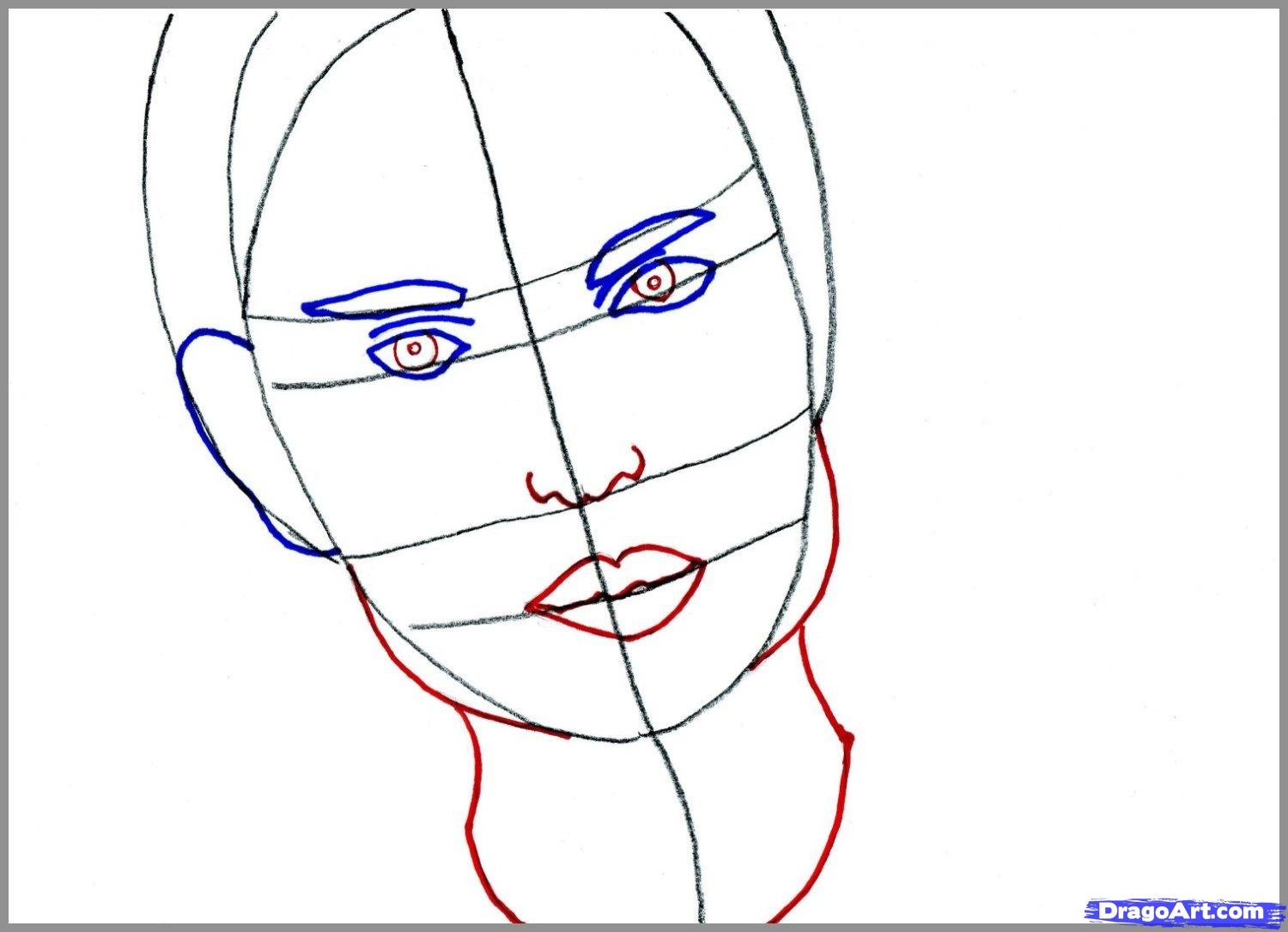 Нарисовать лицо человека