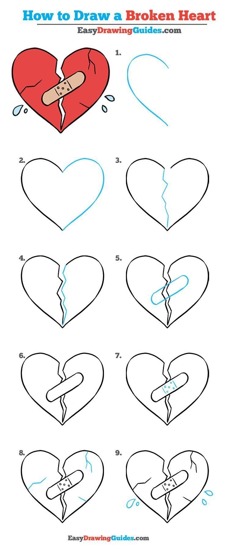Как рисовать сердце поэтапно