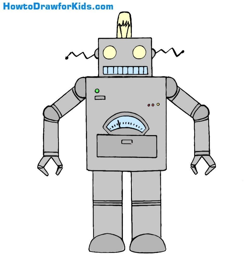 Нарисовать робота 5 класс. Нарисовать робота. Робот рисунок. Лёгкие рисунки роботов. Схема рисования робота для детей.