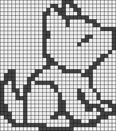 Рисование по клеточкам в тетради черно белые