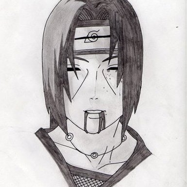 Срисовки аниме Наруто Итачи