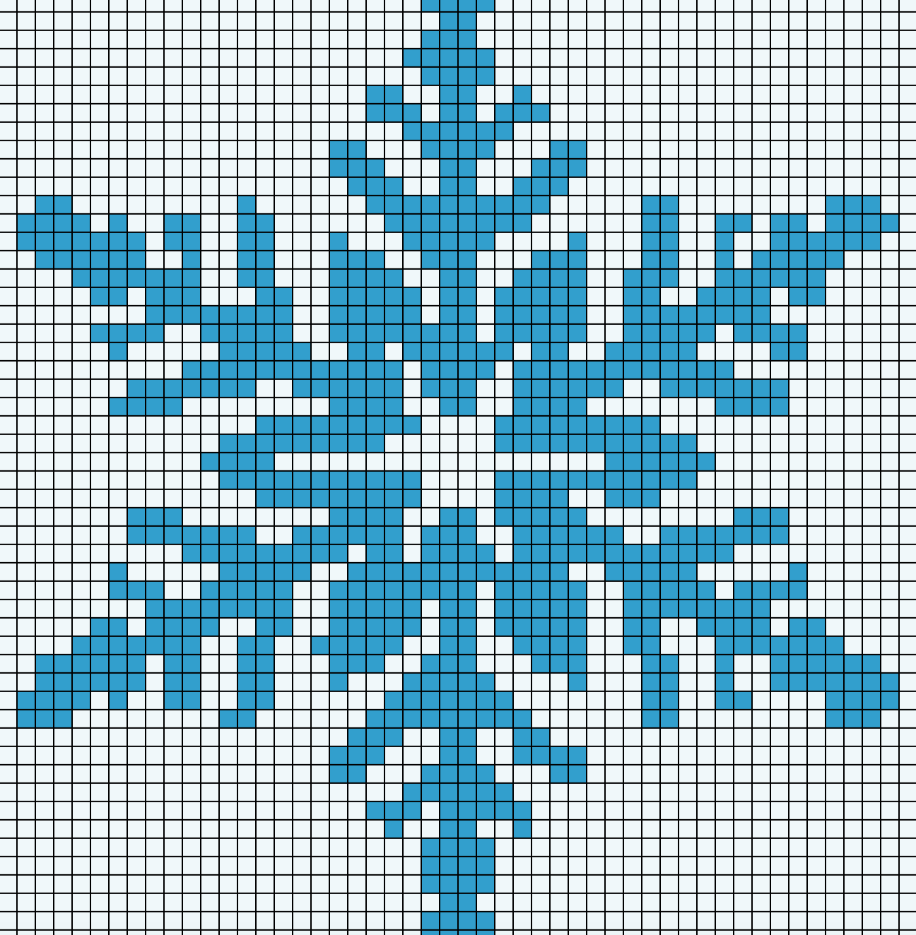 Вышивка снежинки крестиком