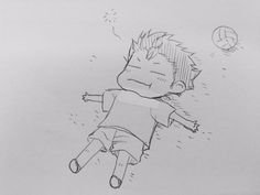 Зарисовки лёгкие аниме волейбол