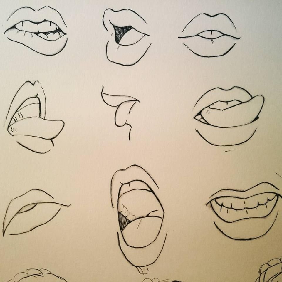 Как можно нарисовать рот