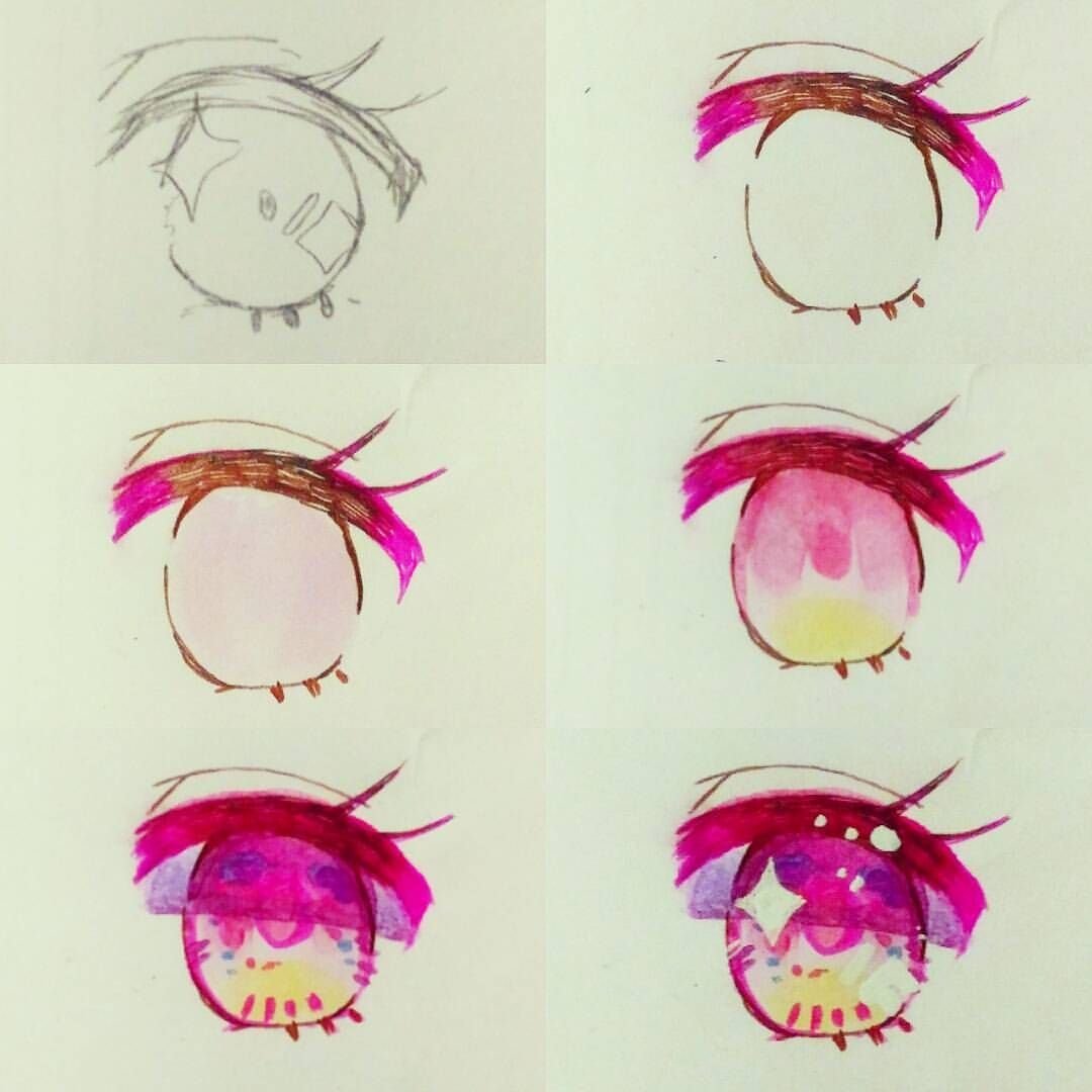 Уроки по рисованию аниме глаза