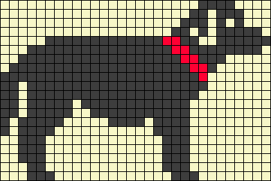 Рисование по клеточкам собака легко