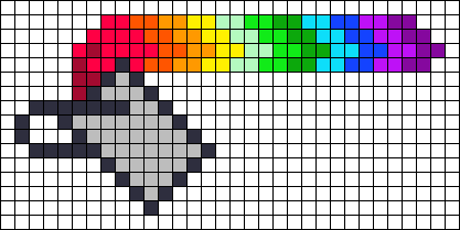 Рисунки по клеточкам без чёрного цвета